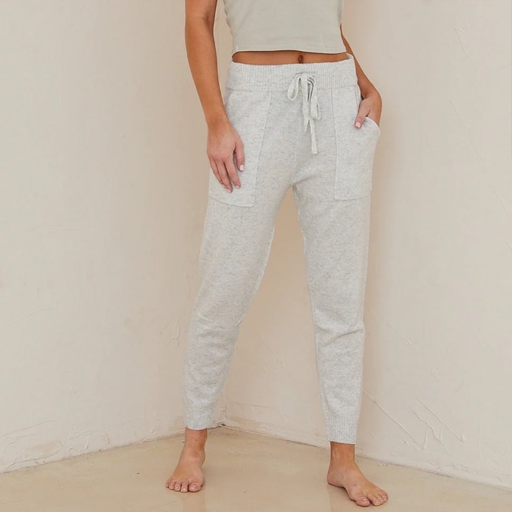 Bella Dahl 100% Cashmere Pocket Jogger Pants